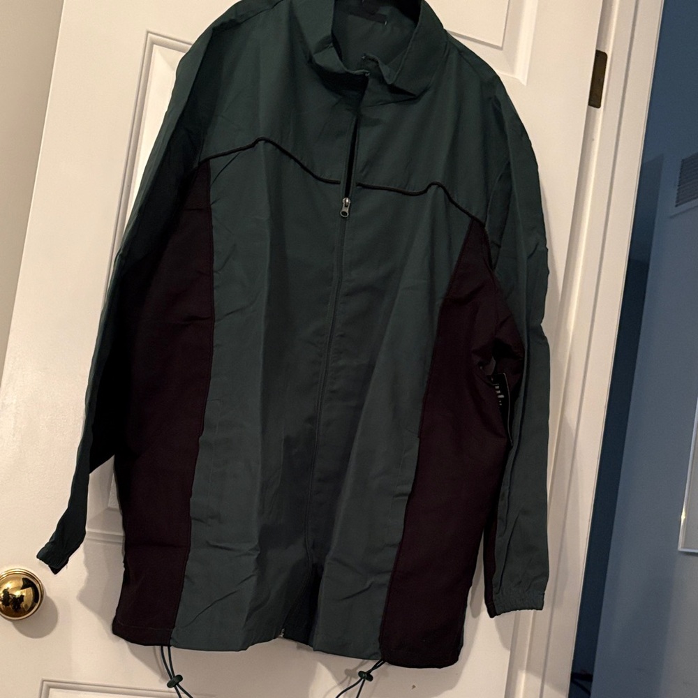 Men's Green and Black Athletic Track Suit